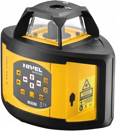 Niwelator rotacyjny laserowy NIVEL SYSTEM NL500 Czerwony + Darmowa DOSTAWA