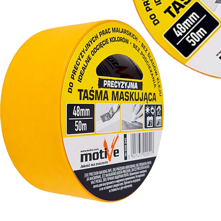 TAŚMA MALARSKA PRECYZYJNA WASHI JAPOŃSKA 48 mm x 50 m MOTIVE