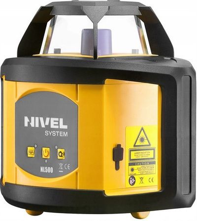 Zestaw Niwelator rotacyjny laserowy NIVEL SYSTEM NL500 Czerwony + Darmowa DOSTAWA