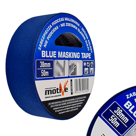 TAŚMA MALARSKA NIEBIESKA MASKUJĄCA PAPIEROWA 38 mm x 50 m MOTIVE