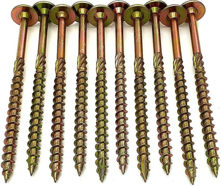 WKRĘTY CIESIELSKIE 6x180 TORX ŁEB TALERZOWY 100szt