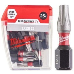 Bit udarowy MILWAUKEE SHOCKWAVE IMPACT DUTY TORX 25mm TX20 25szt