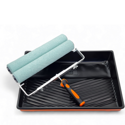 - ZESTAW SZEROKI MOTIVE WAŁEK GREEN FIBRA 40cm 10mm 2szt + UCHWYT + KUWETA + WKŁAD 2szt