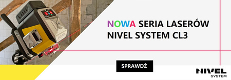 Laser krzyżowy NIVEL SYSTEM CL3R  Czerwony + Statyw + Darmowa DOSTAWA