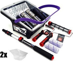 ZESTAW BLUE DOLPHIN WAŁEK KILLER 25cm 13mm 2szt + WAŁEK KILLER 10cm 13mm 2szt + UCHWYT ROLLER 25cm + UCHWYT ROLLER 10cm + WIADRO BARRACUDA + KIJ TELESKOPOWY 60CM