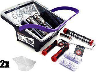 ZESTAW BLUE DOLPHIN WAŁEK KILLER 25cm 9mm 2szt + WAŁEK KILLER 10cm 9mm 2szt + UCHWYT ROLLER 25cm + UCHWYT ROLLER 10cm + WIADRO BARRACUDA