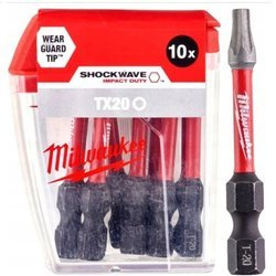 Bit udarowy MILWAUKEE SHOCKWAVE IMPACT DUTY TORX 50mm TX20 10szt