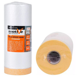 FOLIA MALARSKA Z TAŚMĄ 16mm Antychlap 270cm x 20m MOTIVE