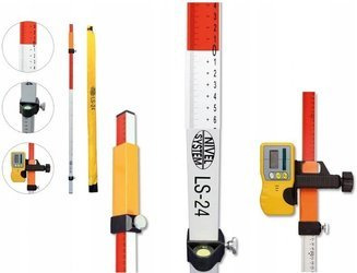 Łata laserowa do niwelatorów NIVEL SYSTEM LS-24 + Darmowa DOSTAWA