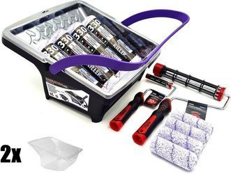 ZESTAW BLUE DOLPHIN WAŁEK KILLER 25cm 13mm 4szt + WAŁEK KILLER 10cm 13mm 4szt + UCHWYT ROLLER 25cm + UCHWYT ROLLER 10cm + WIADRO BARRACUDA