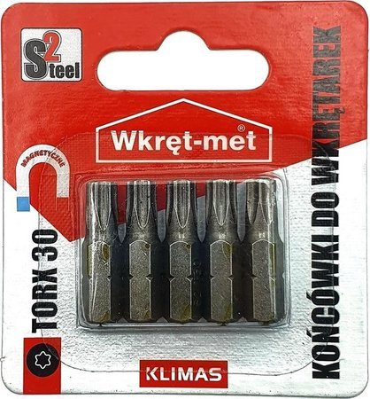 Końcówki do wkrętarek bity TORX TX 30 5 szt
