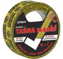 Taśma  malarska BLUE DOLPHIN Washi Tape 35mm x 50m