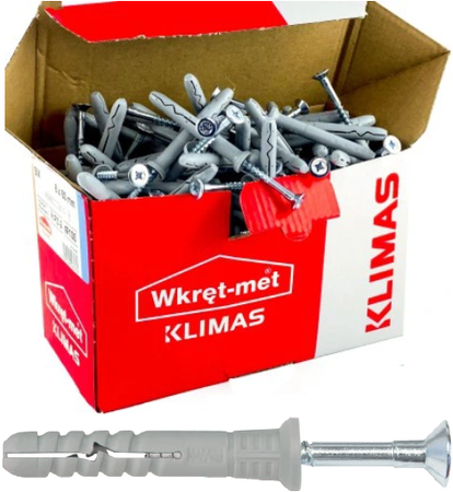 Kołek szybkiego montażu WKRĘT-MET SM 6x40 200szt