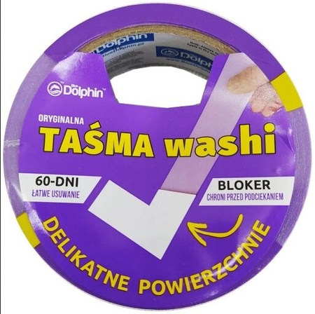 Taśma  malarska BLUE DOLPHIN Washi Tape 29mm x 25m