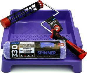 ZESTAW BLUE DOLPHIN WAŁEK SERIA 330 SPINNER 25cm 13mm + UCHWYT ROLLER 25CM + DUŻA KUWETA