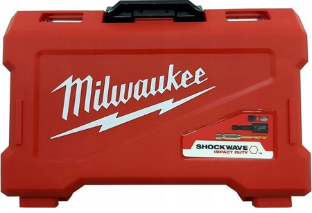 Zestaw bitów wierteł i nasadek w kasecie MILWAUKEE SHOCK WAVE 40szt 