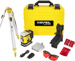 Laser krzyżowy NIVEL SYSTEM CL3R  Czerwony + Statyw + Darmowa DOSTAWA
