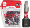 Bit udarowy MILWAUKEE SHOCKWAVE IMPACT DUTY TORX 25mm TX15 25szt
