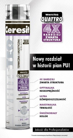 PIANA MONTAŻOWA BIAŁA CERESIT WhiteTeQ Quattro 750ML
