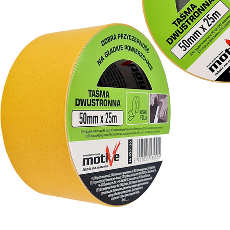 TAŚMA DWUSTRONNA DPP PP CARPET TAPE 50 mm x 25 m MOTIVE