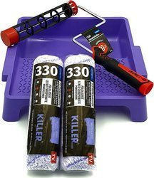 ZESTAW BLUE DOLPHIN WAŁEK SERIA 330 KILLER 25cm 13mm 2szt + UCHWYT ROLLER 25CM + DUŻA KUWETA