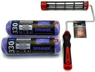 ZESTAW BLUE DOLPHIN WAŁEK SERIA 330 SPINNER 25cm 13mm 2szt + UCHWYT ROLLER 25CM