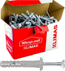 Kołek szybkiego montażu z kołnierzem WKRĘT-MET SMK 6x35 200szt