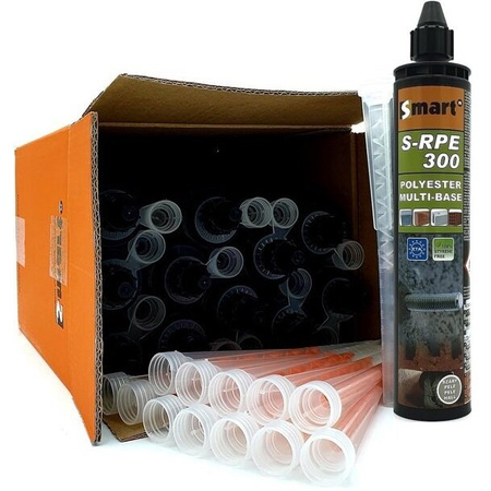 12x SMART KOTWA CHEMICZNA DWUSKŁADNIKOWA S-RPE 300 + 24x MIESZADŁO