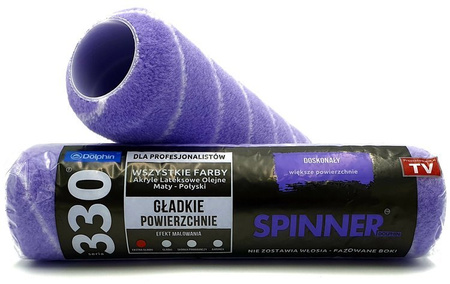 ZESTAW BLUE DOLPHIN WAŁEK SERIA 330 SPINNER 25cm 9mm 2szt + UCHWYT ROLLER 25CM