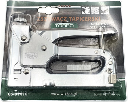 Zszywacz tapicerski metalowy TORRO do zszywek 4-14mm