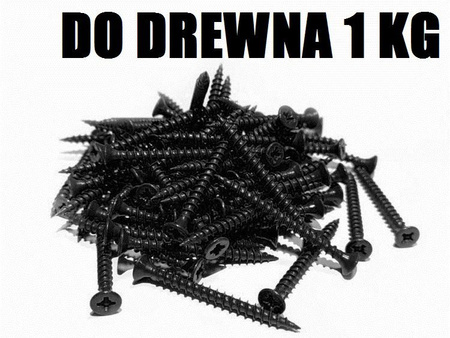 WKRĘTY DO DREWNA DO PŁYT G-K GIPSOWYCH 55mm 1kg