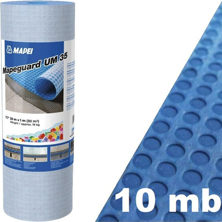 MATA HYDROIZOLACYJNA PRZECIW SPĘKANIOM MAPEI MAPEGUARD UM 35 10m2