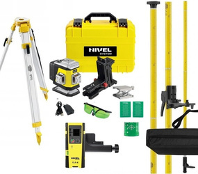 Zestaw Laser krzyżowy NIVEL SYSTEM CL3G  Zielony + Darmowa DOSTAWA